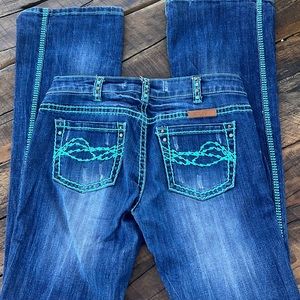Cowgirl Tuff Turquoise Spirit Jeans